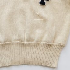 画像10: 60's Standard KNITTING CO. WOOL KNIT LETTERED V NECK AWARD SWEATER (10)