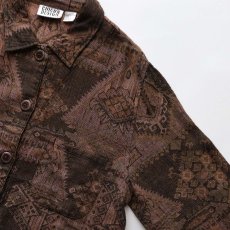 画像3: 90's CHICO'S DESIGN RAYON ALL OVER PATTERN CHORE JACKET (3)