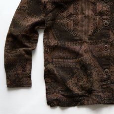 画像4: 90's CHICO'S DESIGN RAYON ALL OVER PATTERN CHORE JACKET (4)