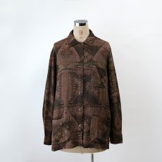 画像10: 90's CHICO'S DESIGN RAYON ALL OVER PATTERN CHORE JACKET (10)