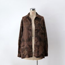 画像11: 90's CHICO'S DESIGN RAYON ALL OVER PATTERN CHORE JACKET (11)