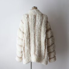 画像11: 80's SIDEFFECTS ACRYLIC HANDCROCHET KNIT DESIGN COAT (11)