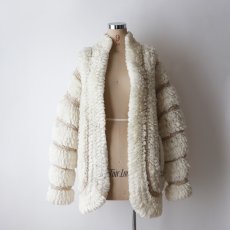 画像9: 80's SIDEFFECTS ACRYLIC HANDCROCHET KNIT DESIGN COAT (9)