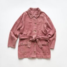 画像1: UNKNOWN BRAND COTTON WIDE WALE CORDUROY HALF COAT (1)