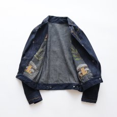 画像2: 70's UNKNOWN BRAND DENIM EMBROIDERED SHORT LENGTH SNAP JACKET "MINT CONDITION" (2)