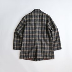 画像3: UNKNOWN BRAND WOOL TWEED CHECK 4B JACKET (3)