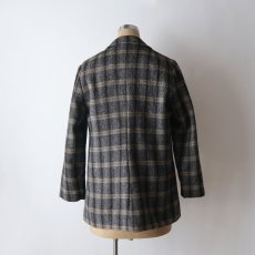 画像12: UNKNOWN BRAND WOOL TWEED CHECK 4B JACKET (12)