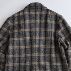 画像6: UNKNOWN BRAND WOOL TWEED CHECK 4B JACKET (6)