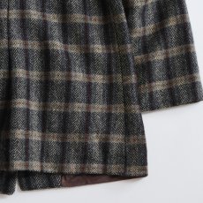 画像7: UNKNOWN BRAND WOOL TWEED CHECK 4B JACKET (7)