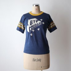 画像9: 〜80's Velva Sheen PRINT S/S FOOTBALL TEE "BYU COUGARS" (9)