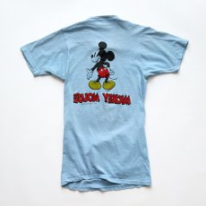 画像3: 70's WALT DISNEY DISTRIBUTING CO. COTTON W-PRINT S/S TEE "MICKEY MOUSE" (3)