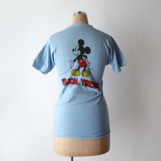 画像12: 70's WALT DISNEY DISTRIBUTING CO. COTTON W-PRINT S/S TEE "MICKEY MOUSE" (12)