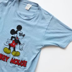 画像4: 70's WALT DISNEY DISTRIBUTING CO. COTTON W-PRINT S/S TEE "MICKEY MOUSE" (4)