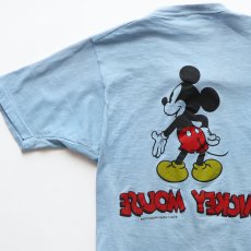 画像6: 70's WALT DISNEY DISTRIBUTING CO. COTTON W-PRINT S/S TEE "MICKEY MOUSE" (6)