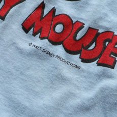 画像9: 70's WALT DISNEY DISTRIBUTING CO. COTTON W-PRINT S/S TEE "MICKEY MOUSE" (9)