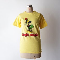 画像11: 70's-80's Walt Disney CHARACTER COTTON W-PRINT S/S TEE "MINNIE MOUSE" (11)