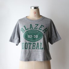 画像7: 80's RUSSELL  PRINT S/S CROPPED TEE "BLAZER FOOTBALL" (7)