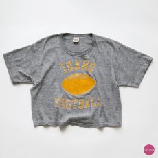 画像1: 70's RUSSELL  PRINT S/S CROPPED TEE "IDAHO FOOTBALL" (1)