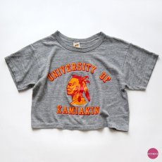 画像1: 70's RUSSELL  PRINT S/S CROPPED TEE "UNIVERSITY OF KAMIAKIN" (1)