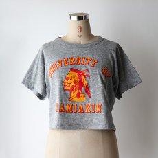 画像7: 70's RUSSELL  PRINT S/S CROPPED TEE "UNIVERSITY OF KAMIAKIN" (7)