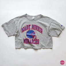 画像1: 80's Champion COTTON RAYON PRINT S/S CROPPED TEE "MARK MORRIS MONARCHS" (1)