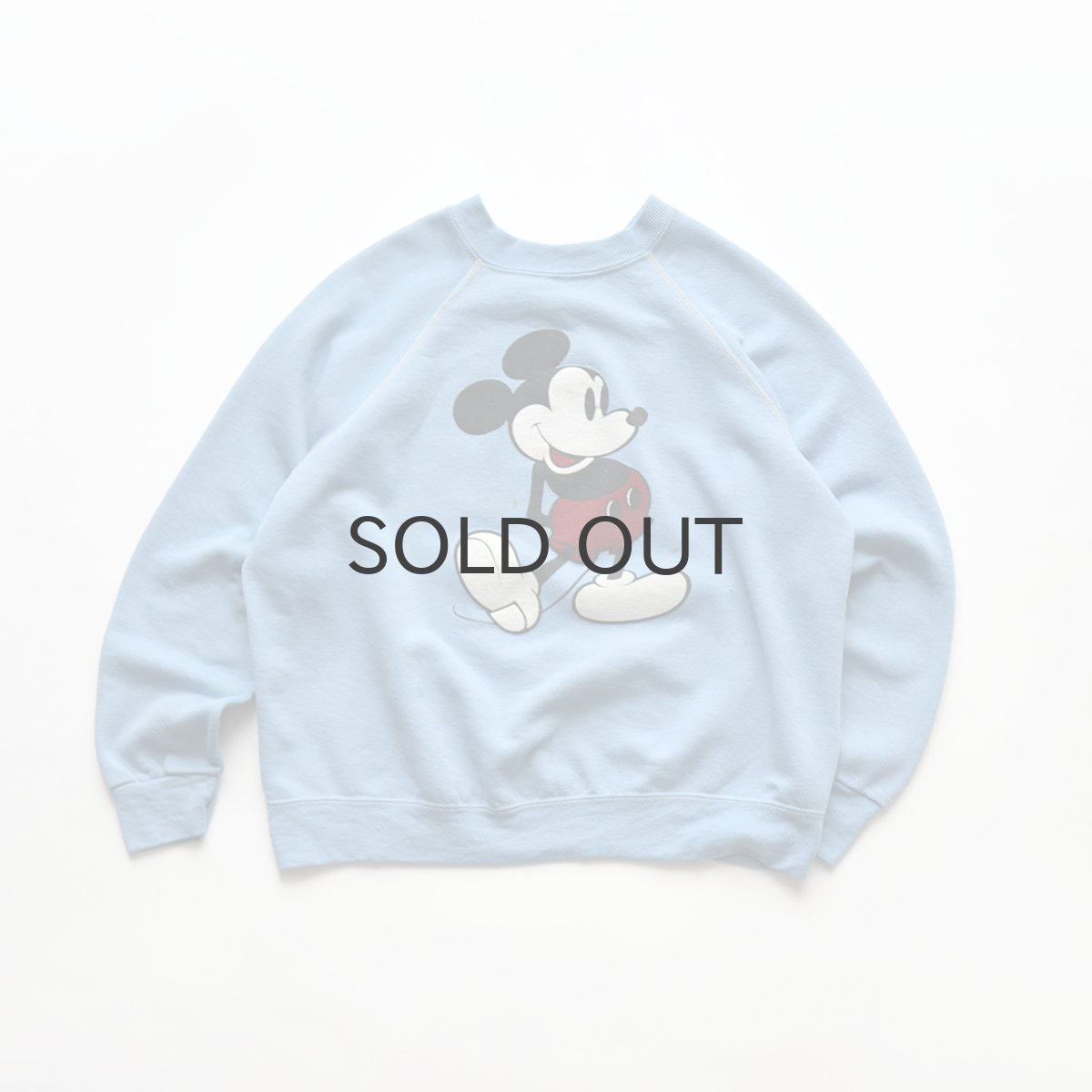 画像1: 80's Disney CASUALS "MICKEY" PRINT CREW NECK SWEAT (1)