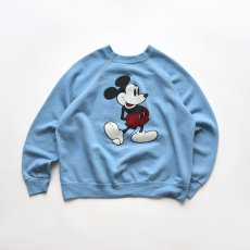 画像1: 80's Disney CASUALS "MICKEY" PRINT CREW NECK SWEAT (1)