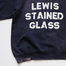 画像10: 60's UNKNOWN BRAND COTTON W-PRINT CREW NECK SWEAT "LEWIS STAINED GLASS" (10)