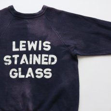 画像7: 60's UNKNOWN BRAND COTTON W-PRINT CREW NECK SWEAT "LEWIS STAINED GLASS" (7)