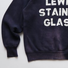 画像6: 60's UNKNOWN BRAND COTTON W-PRINT CREW NECK SWEAT "LEWIS STAINED GLASS" (6)