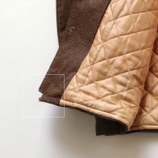 画像9: 60's Fingerhut FAKE LEATHER QUILTED LINING CAR COAT (9)