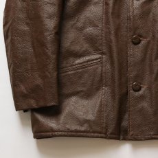 画像5: 60's Fingerhut FAKE LEATHER QUILTED LINING CAR COAT (5)