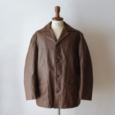 画像10: 60's Fingerhut FAKE LEATHER QUILTED LINING CAR COAT (10)