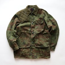 画像1: 〜70's SEARS "Ted Williams BRAND" COTTON DRILL LEAF CAMOUFLAGE HUNTING JACKET (1)