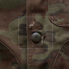 画像14: 〜70's SEARS "Ted Williams BRAND" COTTON DRILL LEAF CAMOUFLAGE HUNTING JACKET (14)