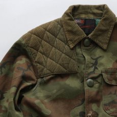 画像4: 〜70's SEARS "Ted Williams BRAND" COTTON DRILL LEAF CAMOUFLAGE HUNTING JACKET (4)