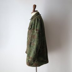 画像16: 〜70's SEARS "Ted Williams BRAND" COTTON DRILL LEAF CAMOUFLAGE HUNTING JACKET (16)