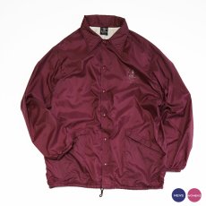 画像1: 70's ARISTO JAC by Hilton NYLON BACK PRINT FLANNEL LINING SNAP COACH JACKET "ANTWERP INTERNATIONAL" (1)