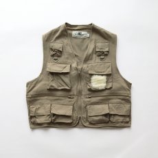 画像1: 90's BLACK SHEEP COTTON Lt. CANVAS FISHING VEST (1)