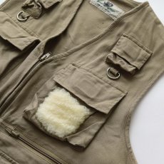 画像4: 90's BLACK SHEEP COTTON Lt. CANVAS FISHING VEST (4)