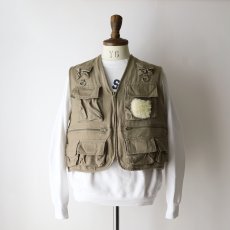 画像8: 90's BLACK SHEEP COTTON Lt. CANVAS FISHING VEST (8)