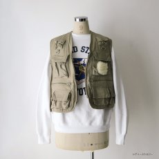 画像11: 90's BLACK SHEEP COTTON Lt. CANVAS FISHING VEST (11)