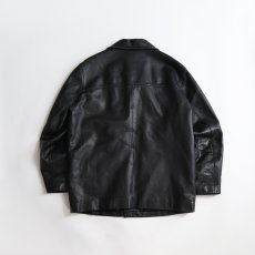 画像3: 90's J.CREW LEATHER WOOL LINING CAR COAT (3)