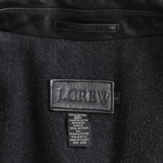 画像7: 90's J.CREW LEATHER WOOL LINING CAR COAT (7)