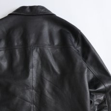 画像6: 90's J.CREW LEATHER WOOL LINING CAR COAT (6)