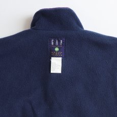 画像14: 90's GAP "ARCTIC LIGHT FLEECE" NYLON x FLEECE "GLISSADE style" REVERSIBLE PULLOVER JACKET (14)