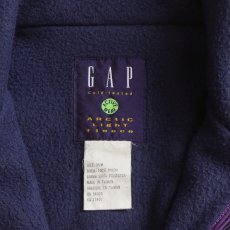 画像11: 90's GAP "ARCTIC LIGHT FLEECE" NYLON x FLEECE "GLISSADE style" REVERSIBLE PULLOVER JACKET (11)