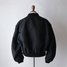 画像15: 80's SCHOTT BROS. INC. BLACK MA-1 style REVERSIBLE ZIP FLIGHT JACKET "MADE IN USA" (15)