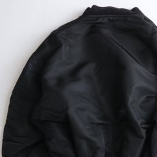 画像5: 80's SCHOTT BROS. INC. BLACK MA-1 style REVERSIBLE ZIP FLIGHT JACKET "MADE IN USA" (5)