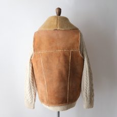 画像17: 70's DIRTY WILL'S SHEEPSKIN SHAWL COLLAR VEST (17)